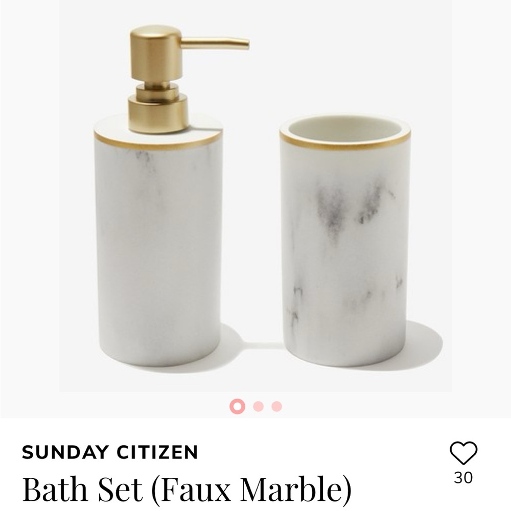 Resin Bathroom Set